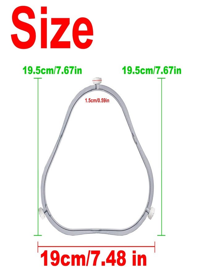 Anglepingping 2 Pack 7.48 in W11252182 Microwave Turntable Support Ring,Microwave Oven Turntable Ring Fit for Whirlpool Maytag Microwaves,Replaces 8206227,W10435114 - Image 2